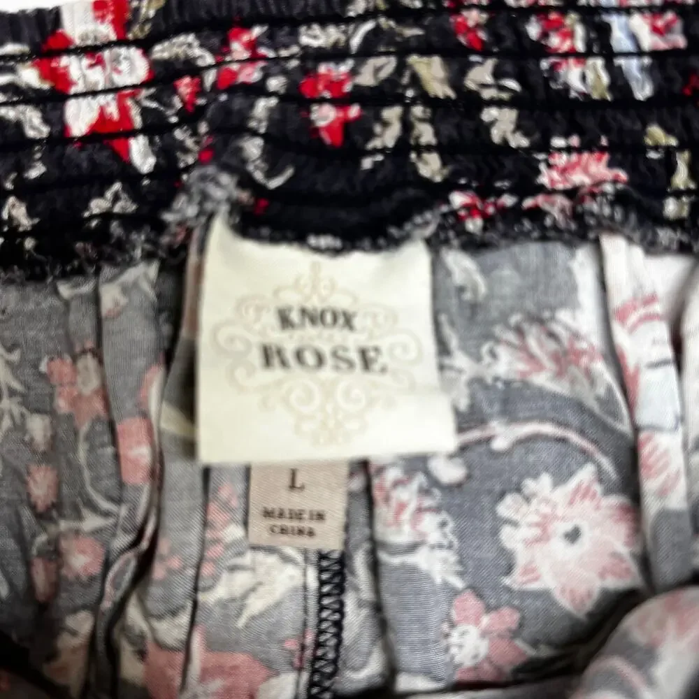 Knox Rose Boho Floral Maxi Skirt Women's Size Large